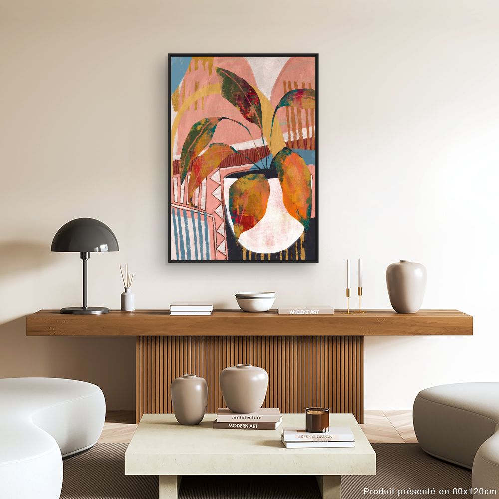 Tableau Plante abstraite moderne