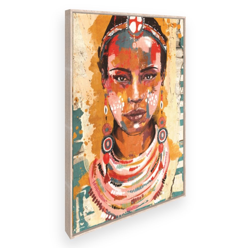 Toile Portrait vibrant