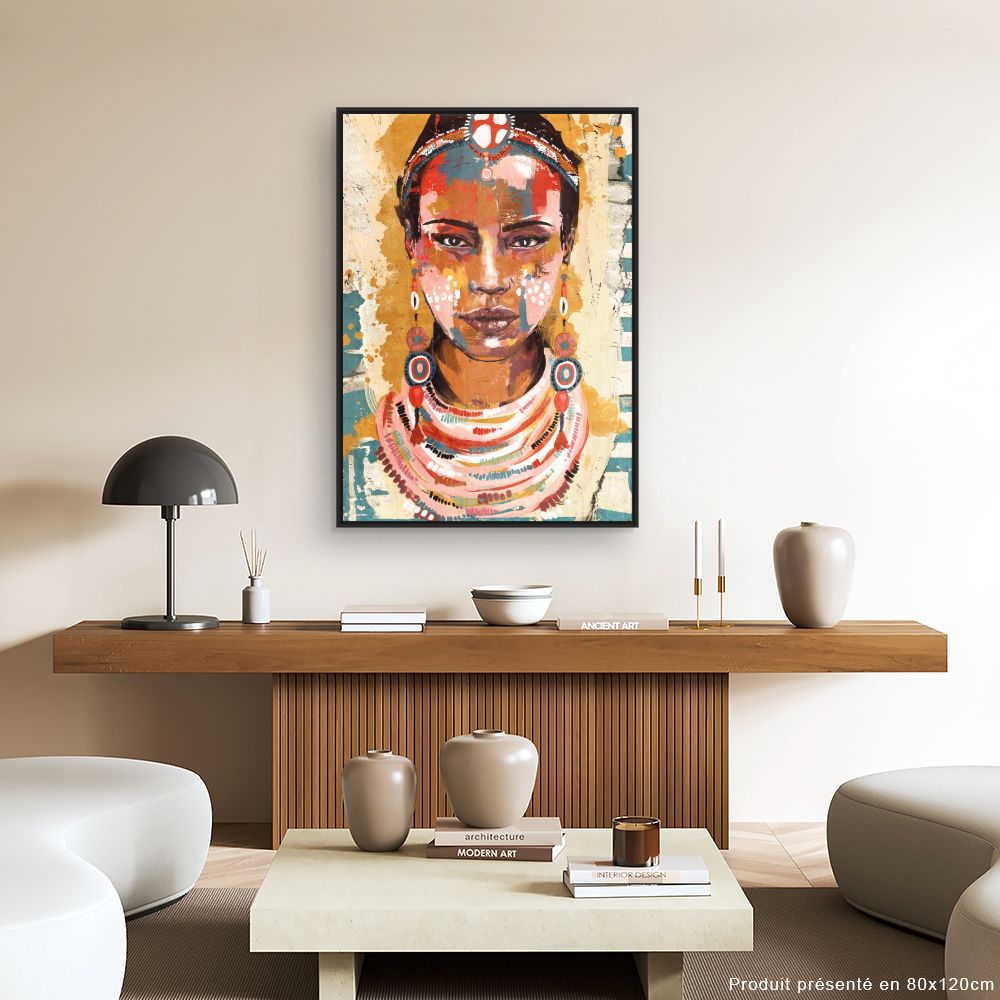 Tableau Portrait vibrant