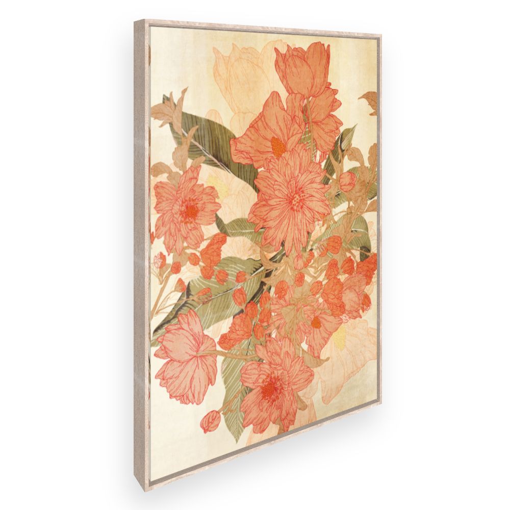 Toile Fleurs intemporelles