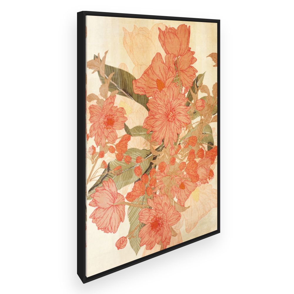 Toile Fleurs intemporelles