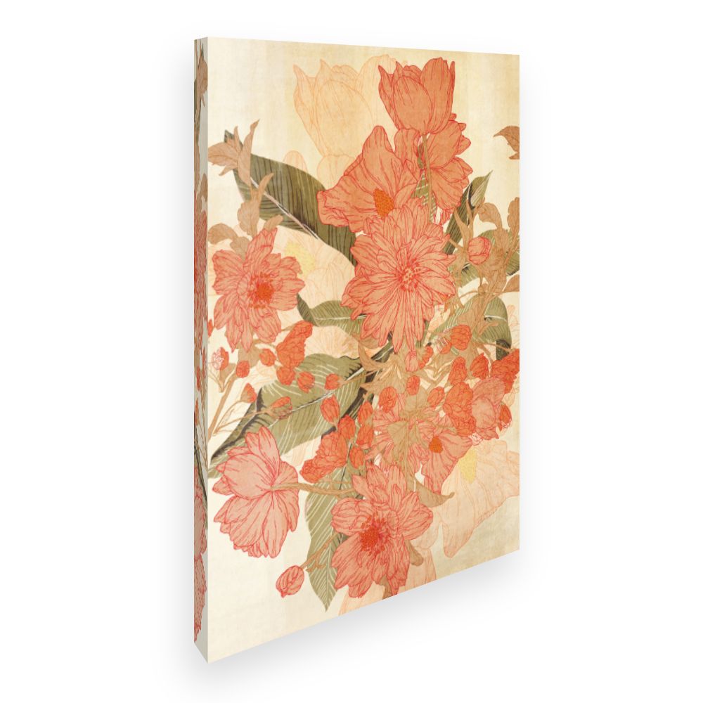 Toile Fleurs intemporelles