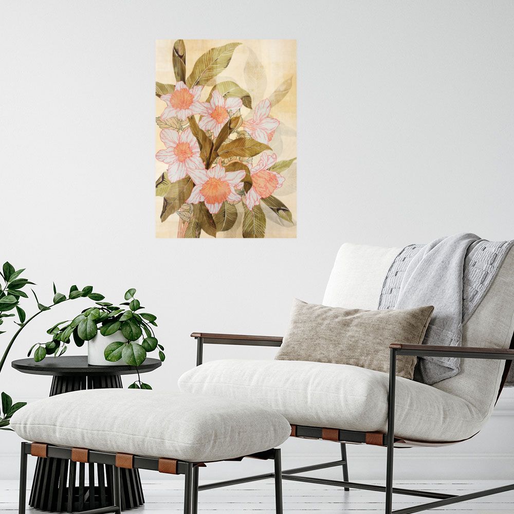 Affiche Fleurs exotiques vibrantes