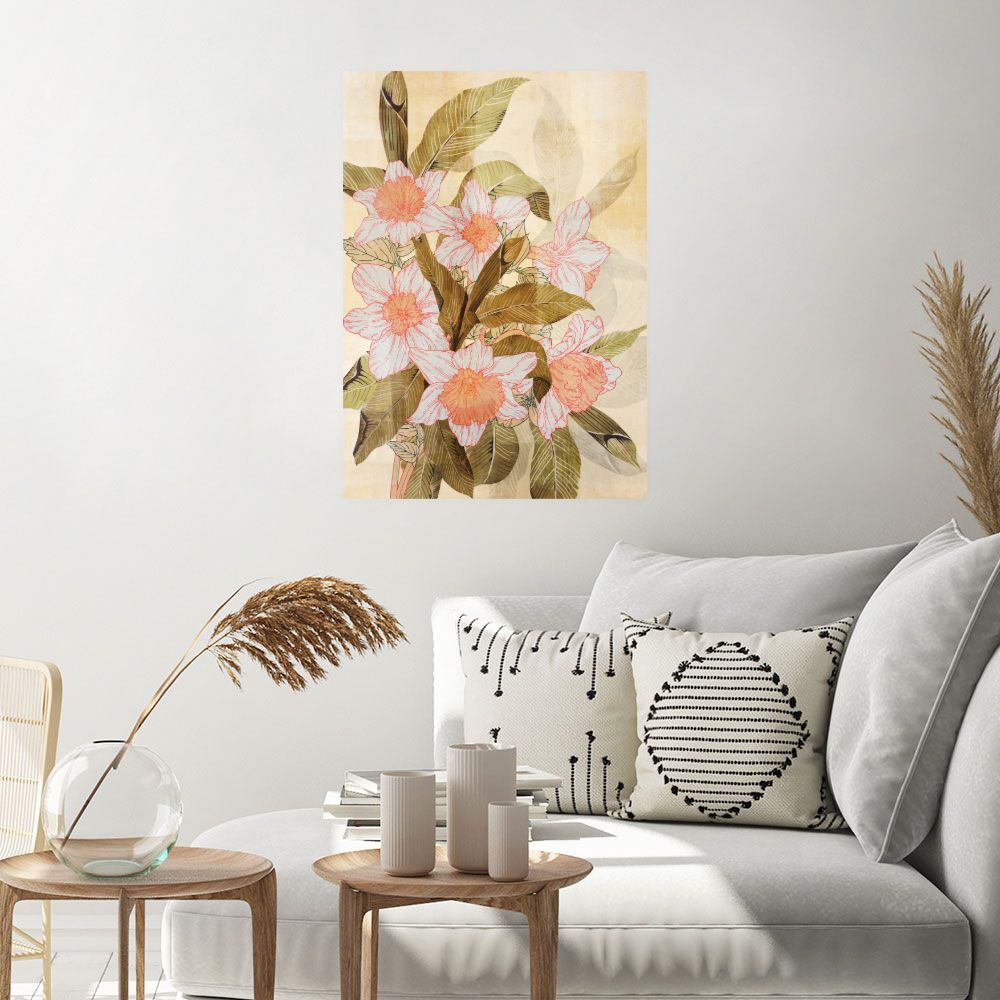 Affiche Fleurs exotiques vibrantes