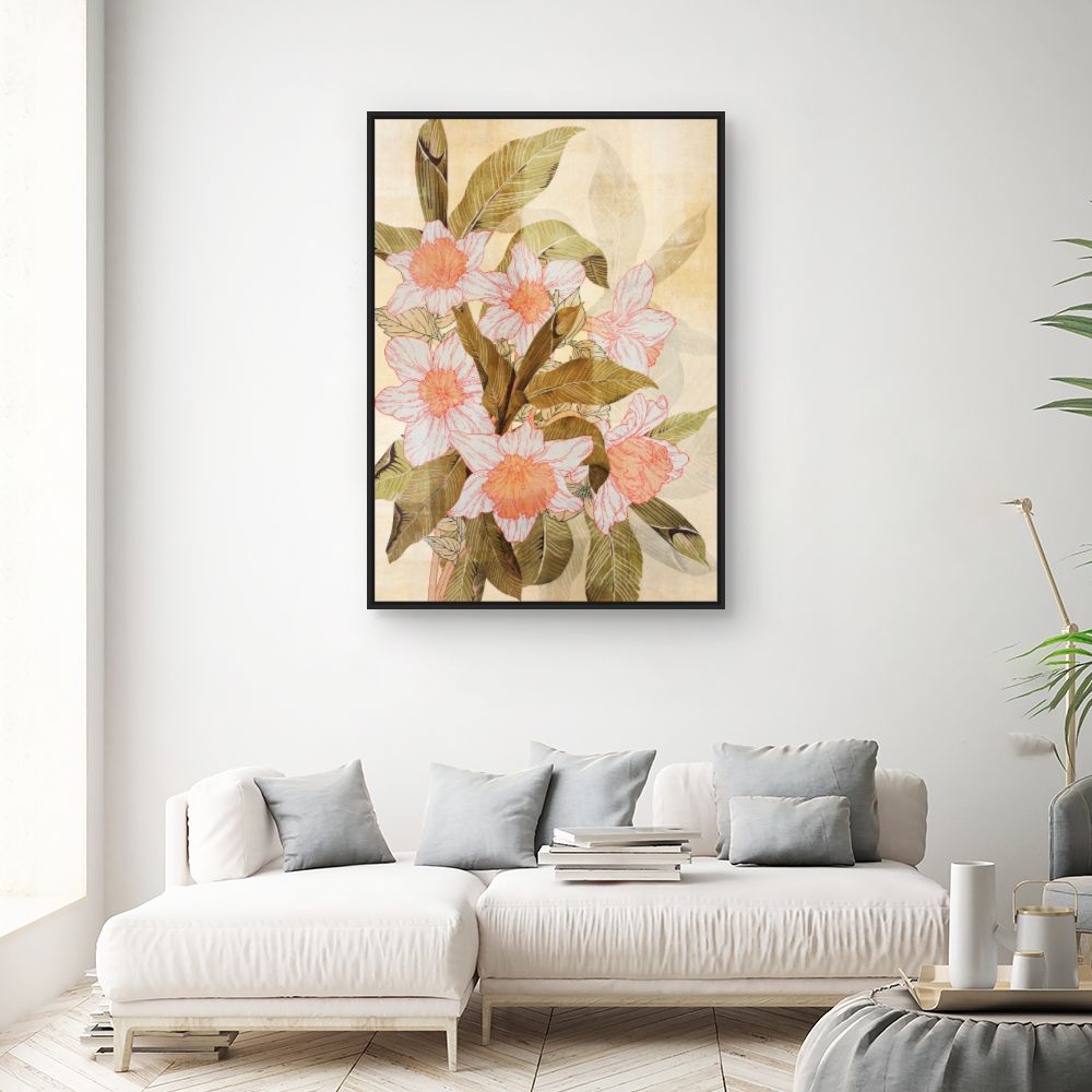 Tableau Élégance florale vintage