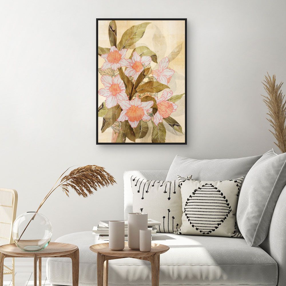 Tableau Élégance florale vintage