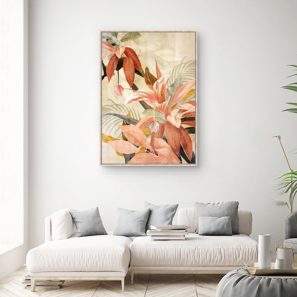 Tableau Fleurs tropicales élégantes