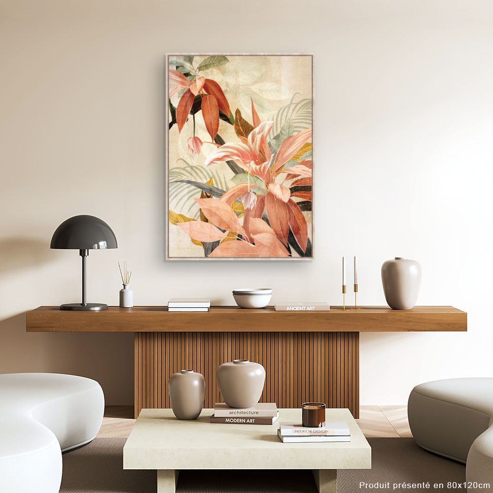 Tableau Fleurs tropicales élégantes