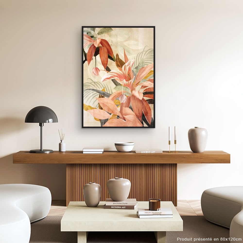 Tableau Fleurs tropicales élégantes