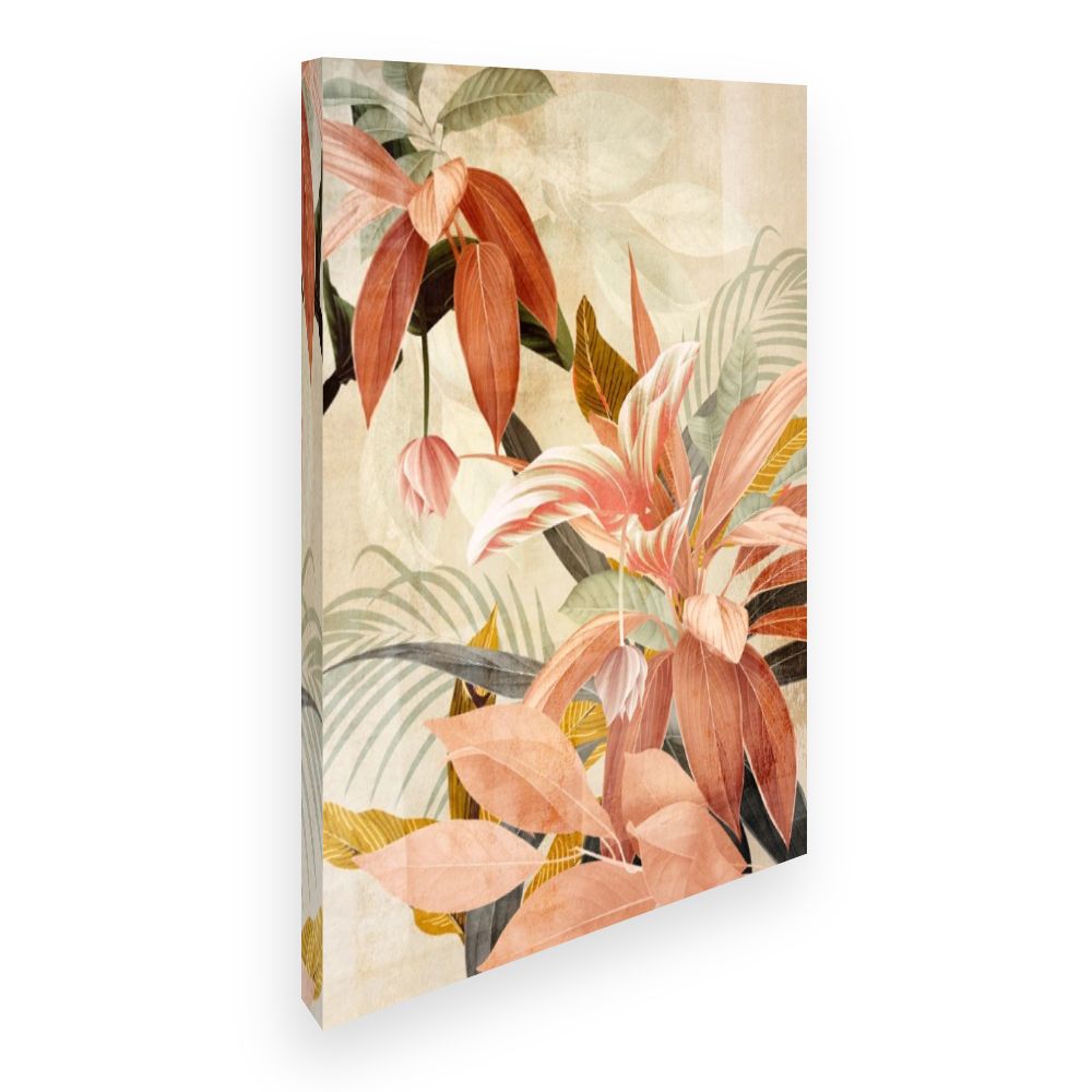 Toile Fleurs tropicales élégantes