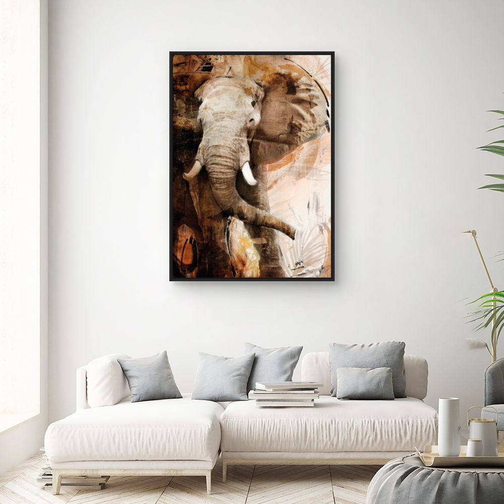 Tableau Éléphant majestueux