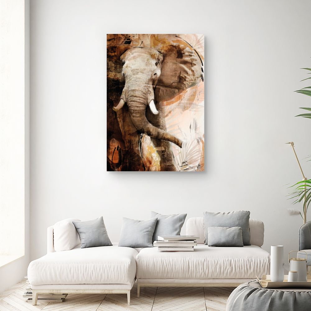 Tableau Éléphant majestueux