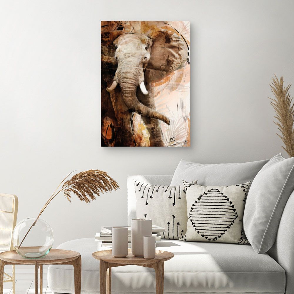 Tableau Éléphant majestueux