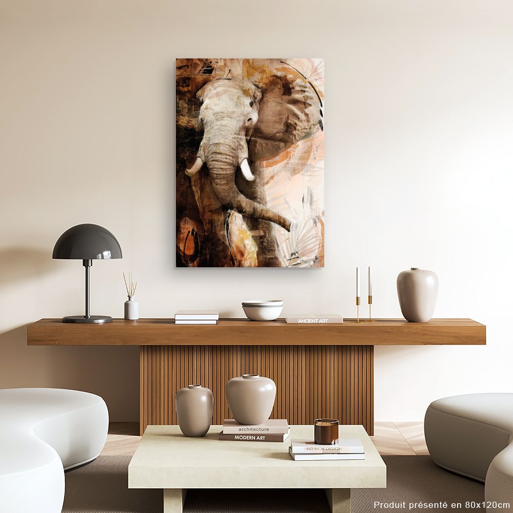 Tableau Éléphant majestueux