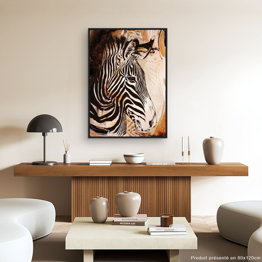 Tableau Zèbre majestueux