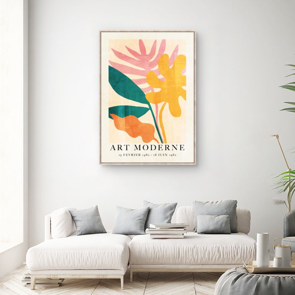 Tableau Fleurs abstraites modernes
