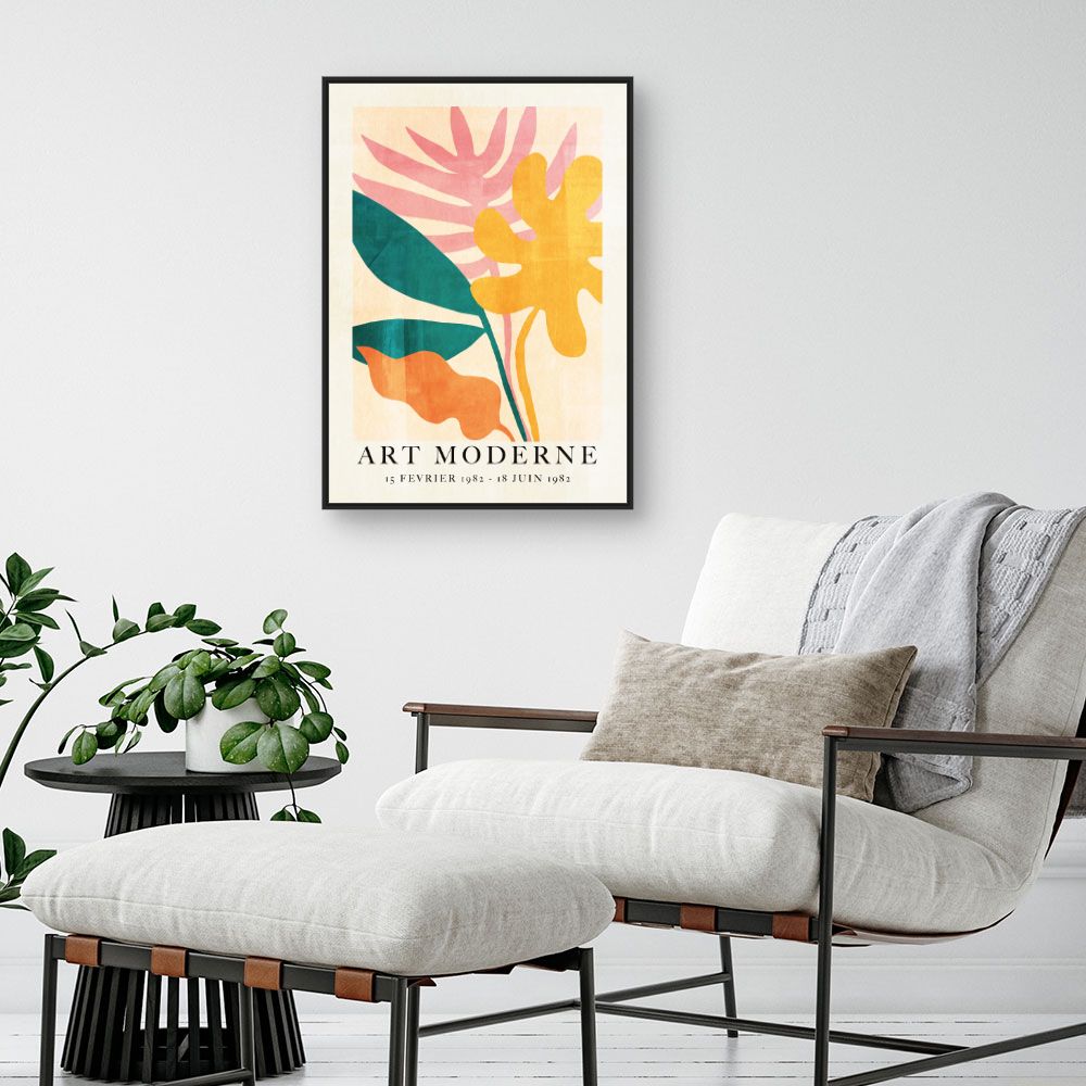 Tableau Fleurs abstraites modernes