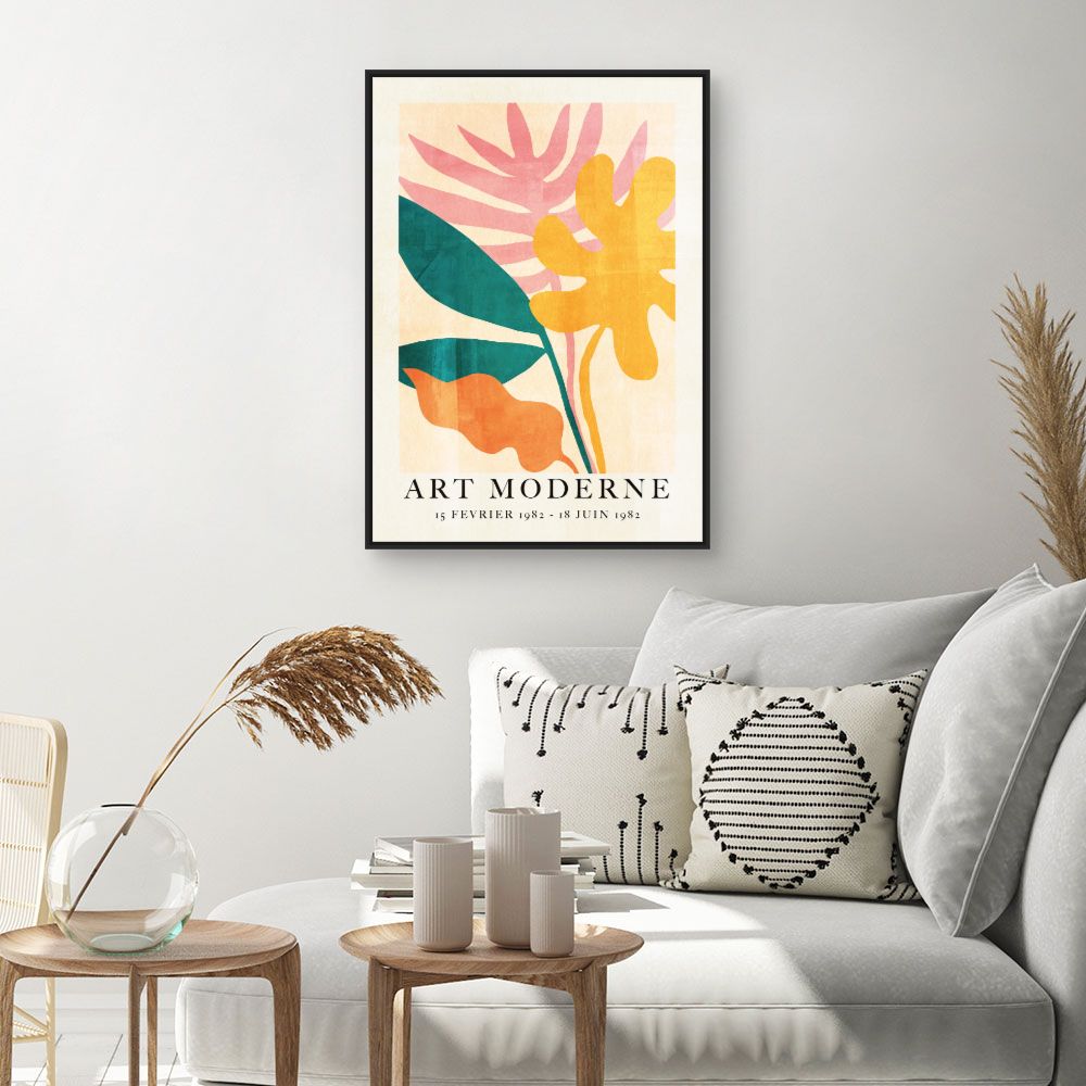 Tableau Fleurs abstraites modernes