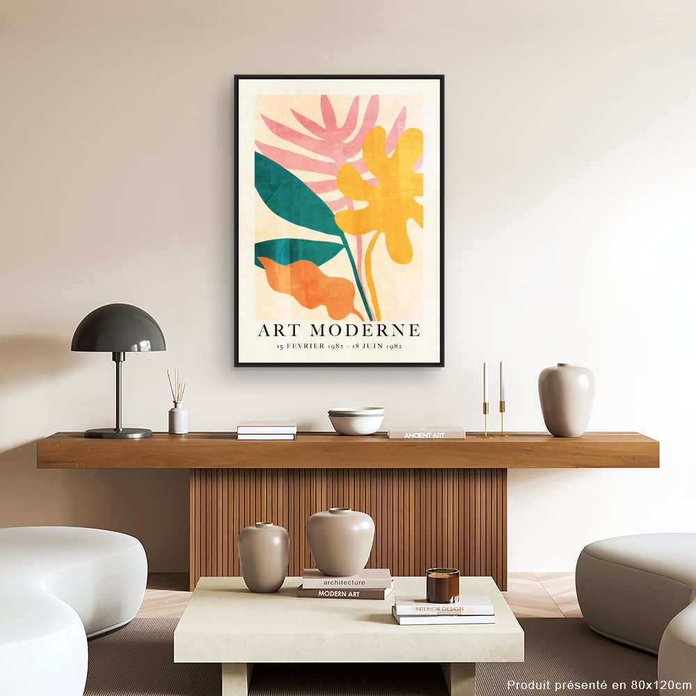 Tableau Fleurs abstraites modernes