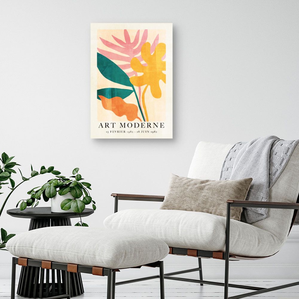 Tableau Fleurs abstraites modernes