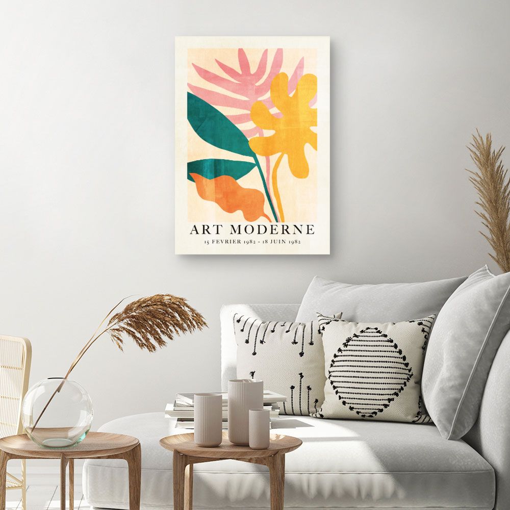 Tableau Fleurs abstraites modernes