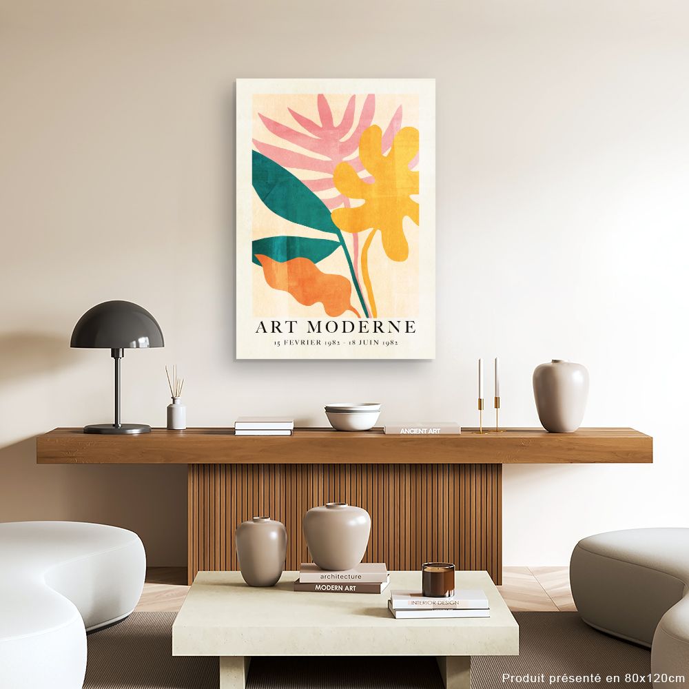 Tableau Fleurs abstraites modernes