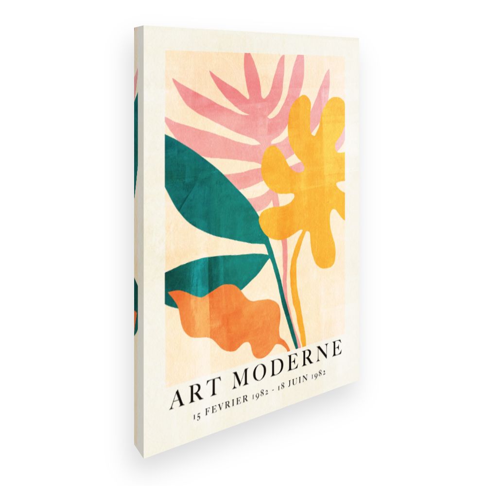 Toile Fleurs abstraites modernes
