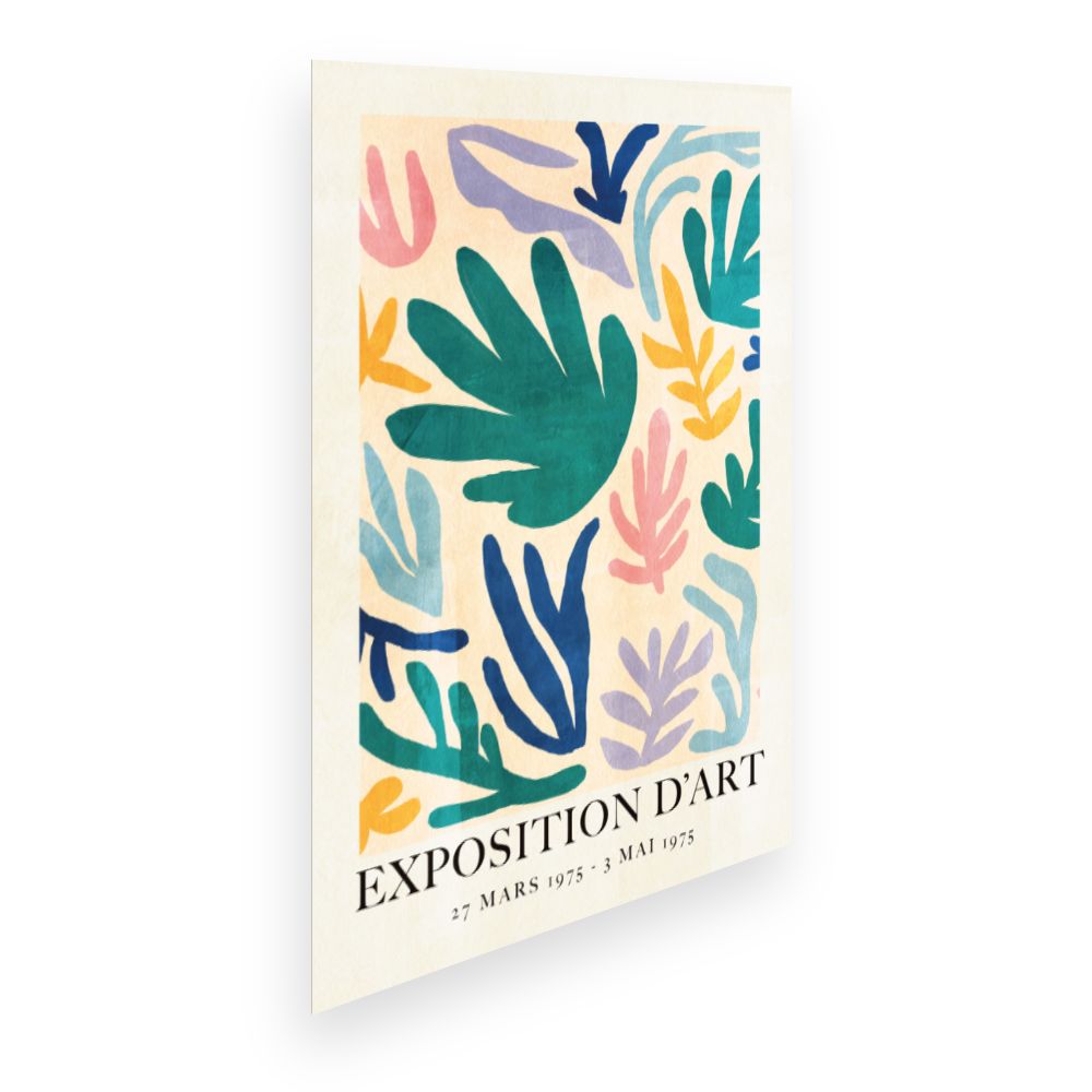 Affiche Formes colorées vibrantes