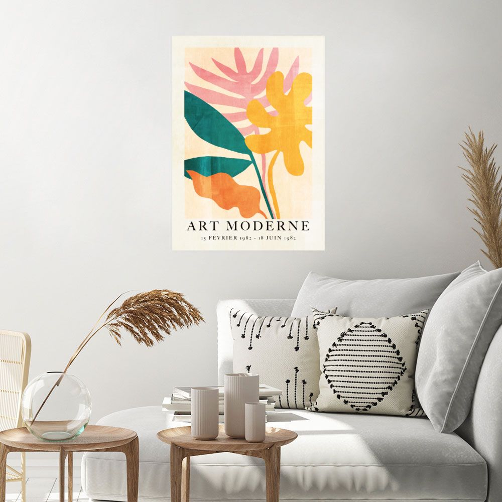 Affiche Feuilles modernes