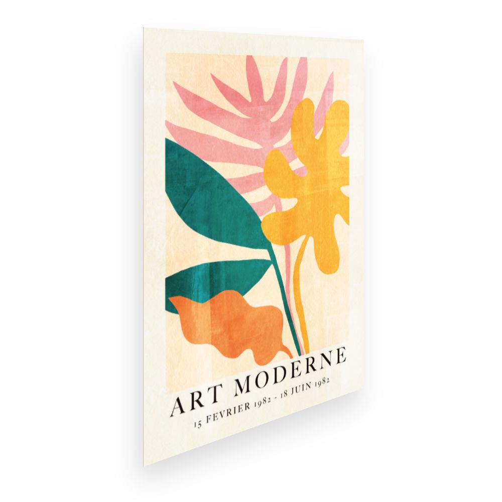 Affiche Feuilles modernes