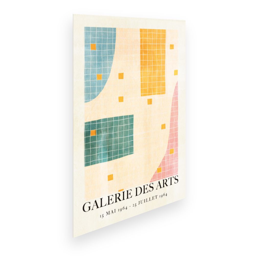 Affiche Motifs géométriques colorés