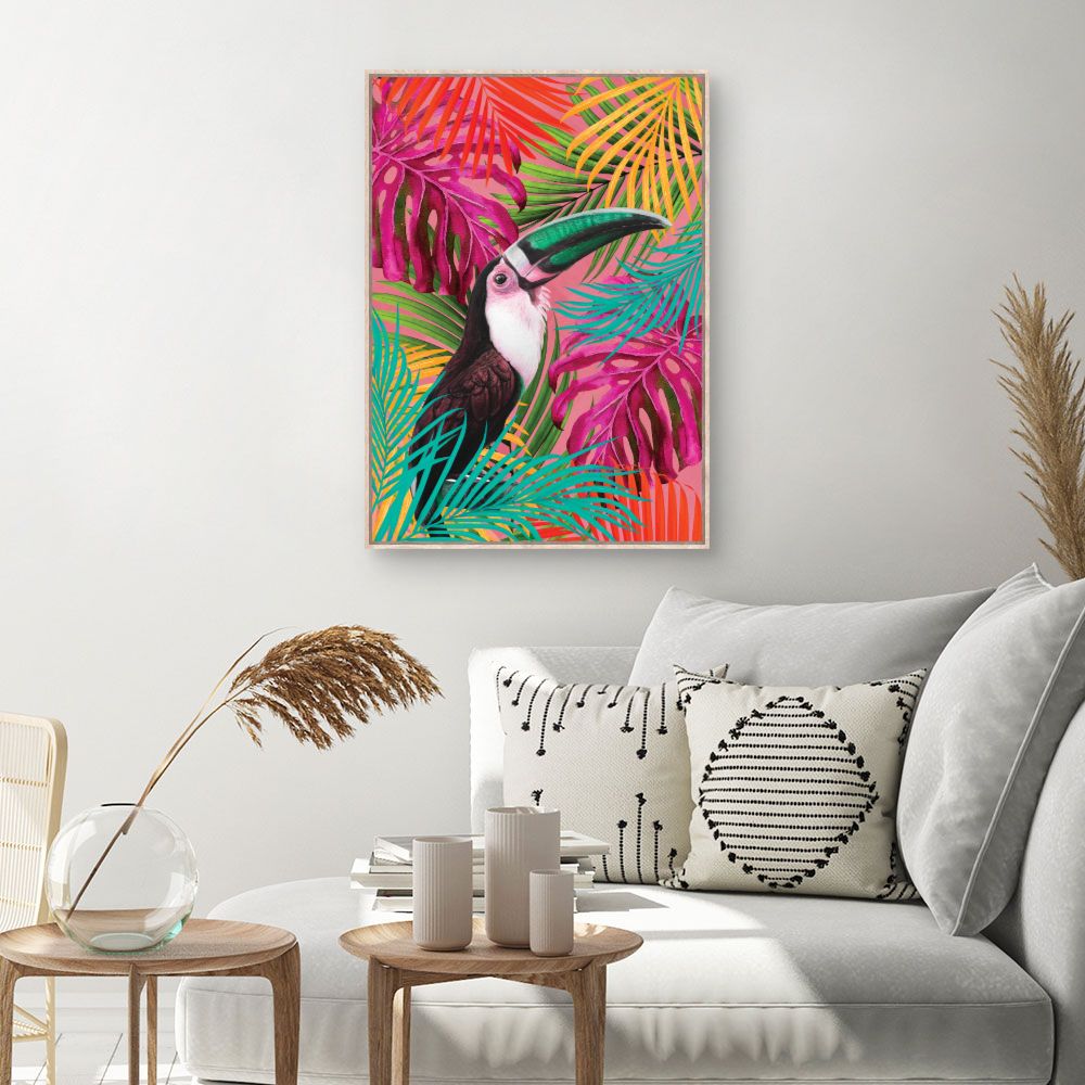 Tableau Toucan tropical vibrant