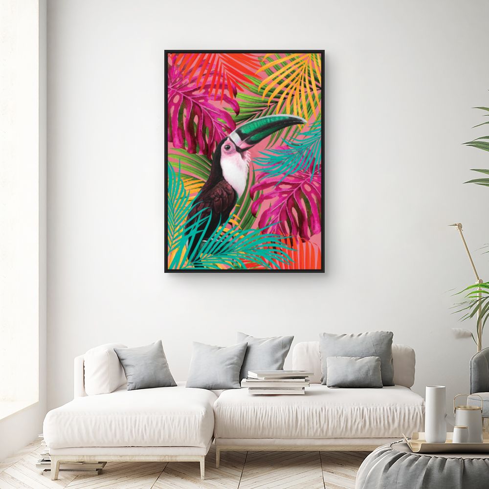 Tableau Toucan tropical vibrant