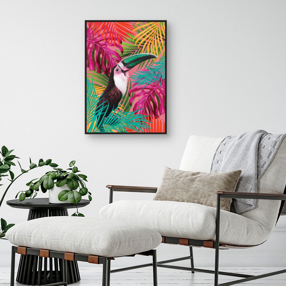 Tableau Toucan tropical vibrant