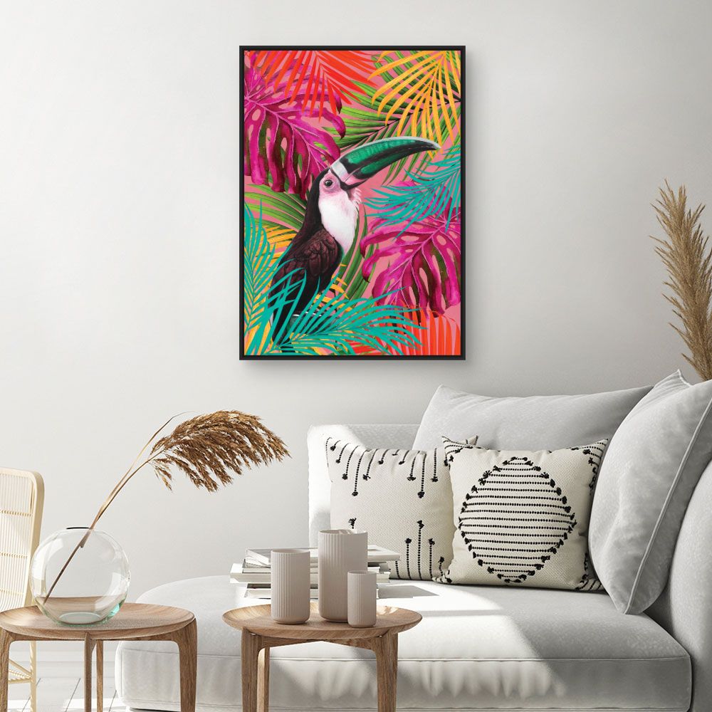 Tableau Toucan tropical vibrant