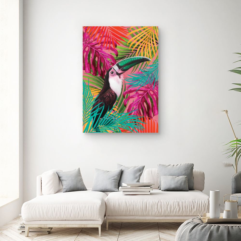 Tableau Toucan tropical vibrant