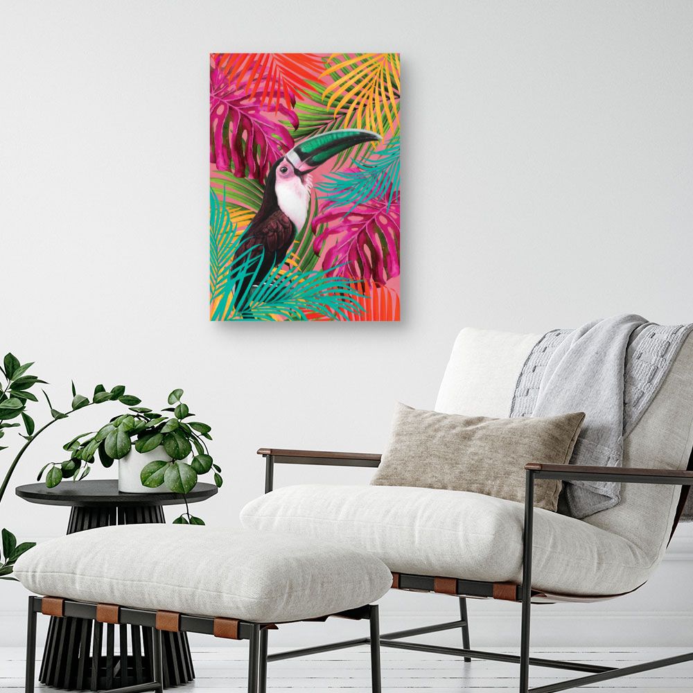 Tableau Toucan tropical vibrant