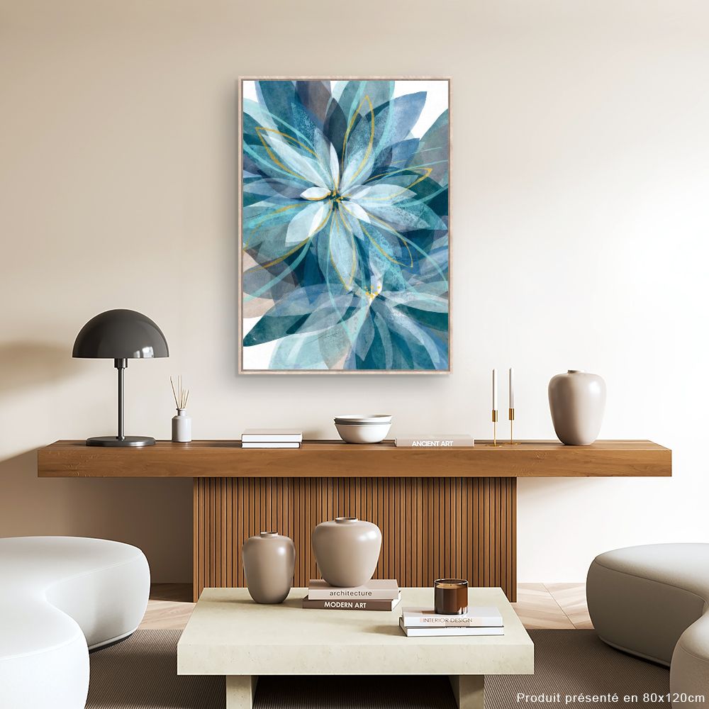 Tableau Fleurs abstraites