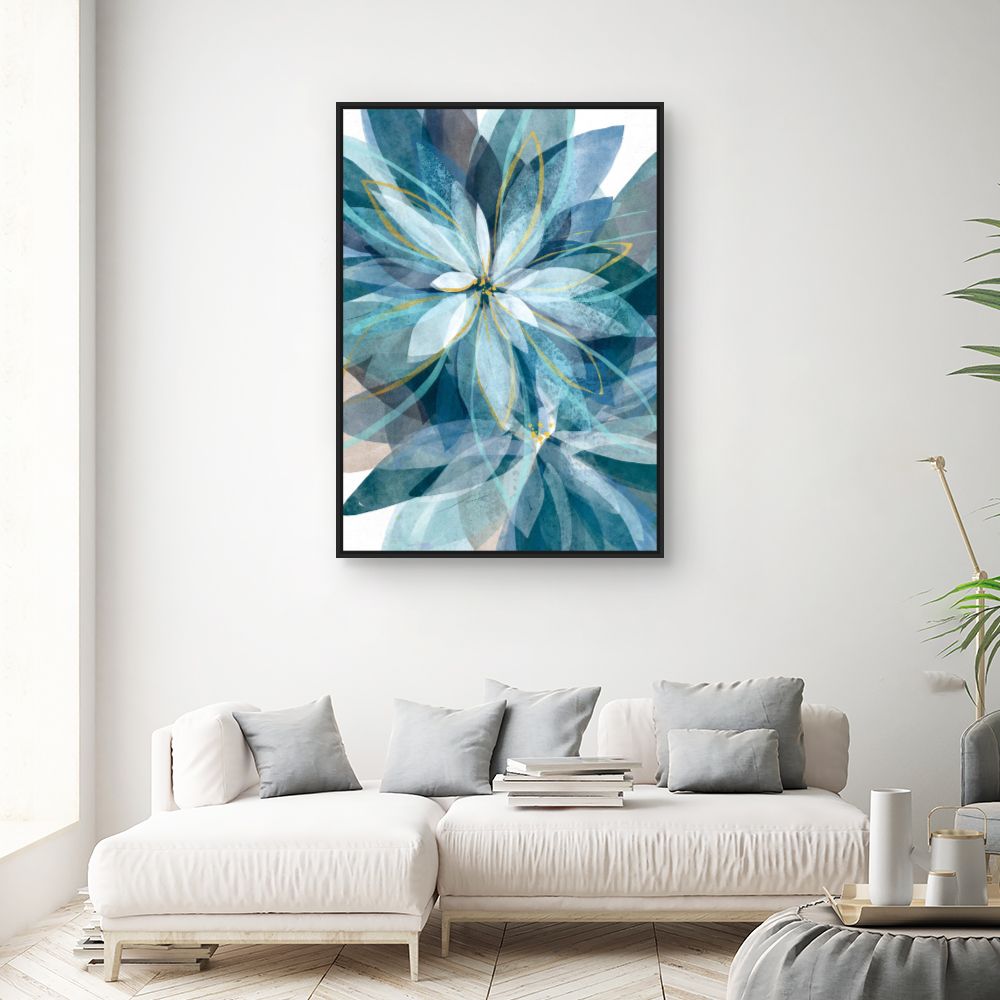 Tableau Fleurs abstraites