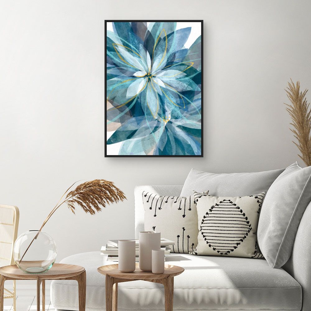Tableau Fleurs abstraites