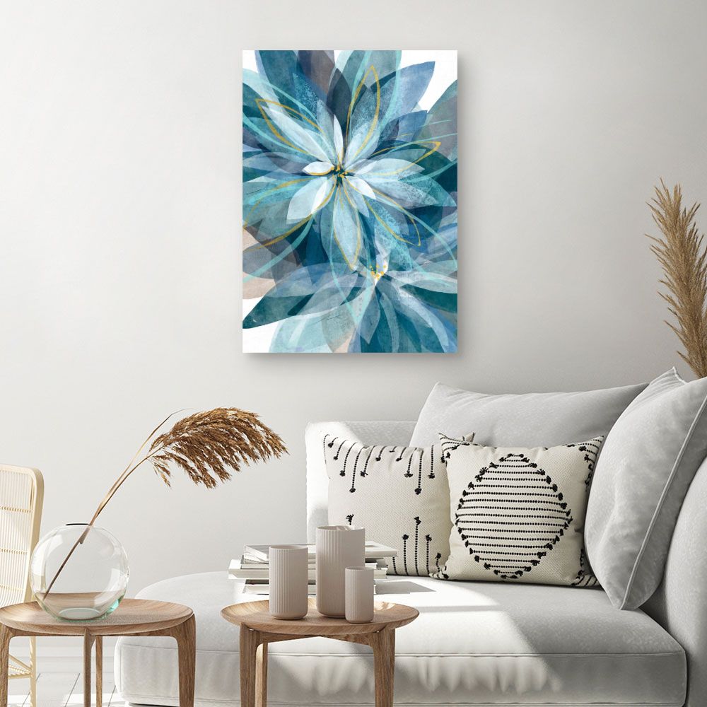 Tableau Fleurs abstraites