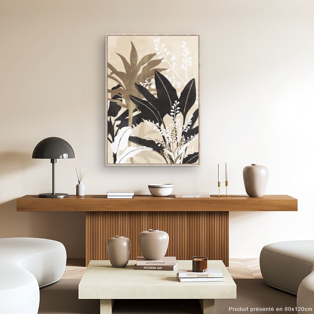 Tableau Feuillage exotique