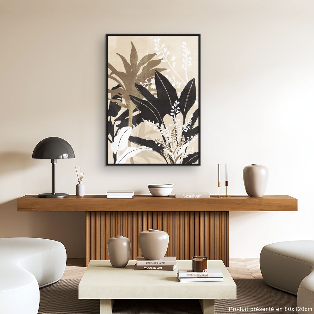 Tableau Feuillage exotique
