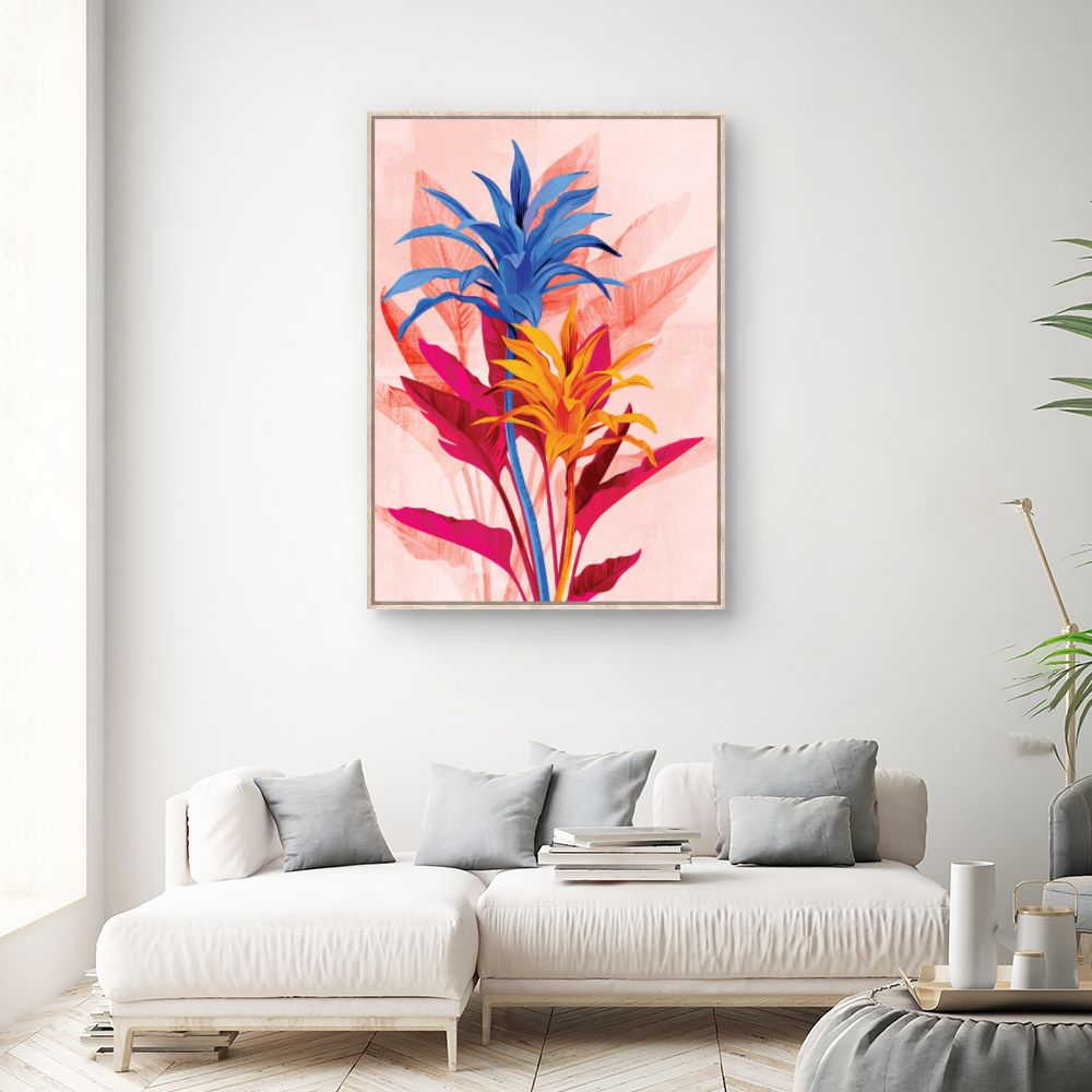 Tableau Fleurs exotiques vibrantes