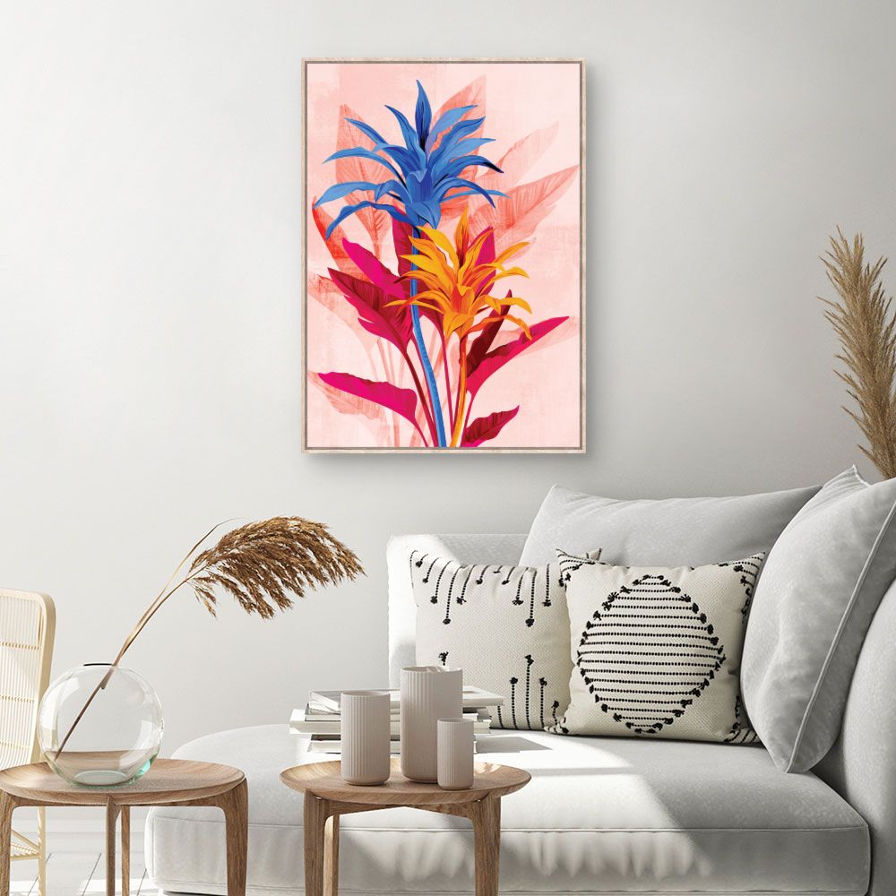 Tableau Fleurs exotiques vibrantes