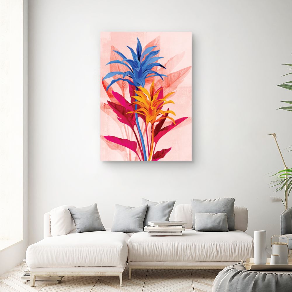 Tableau Fleurs exotiques vibrantes