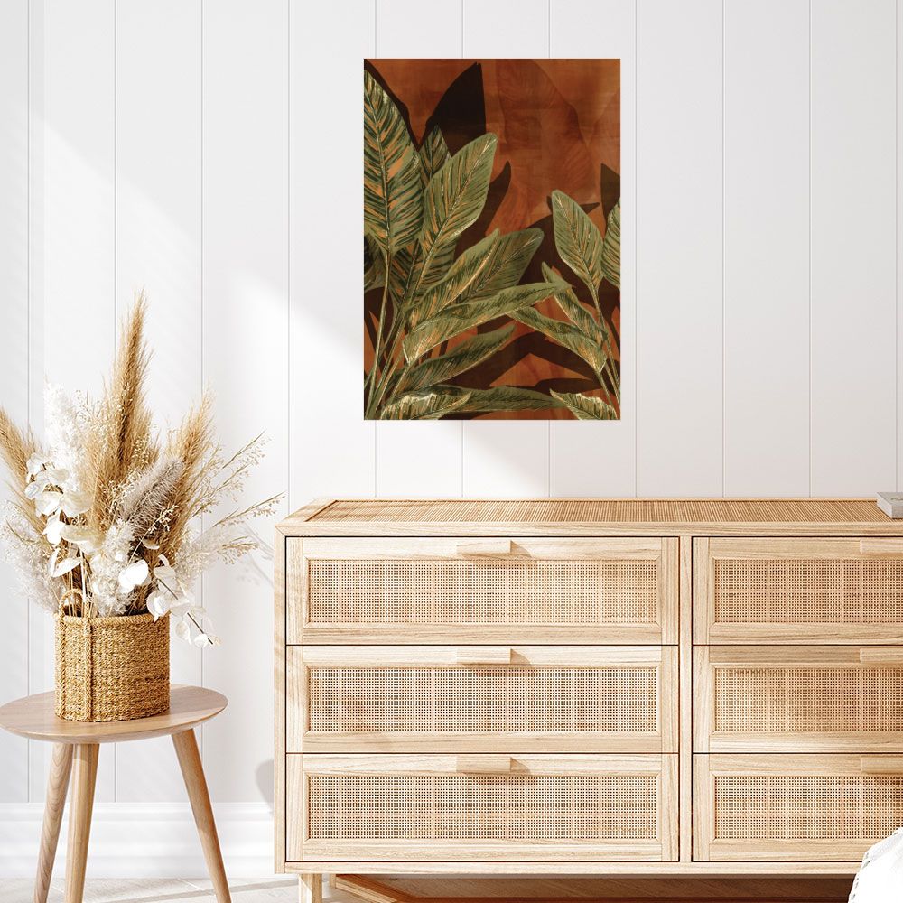 Affiche Feuilles tropicales