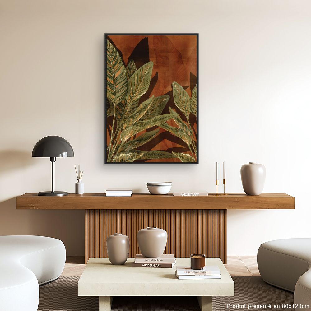 Tableau Feuillage exotique