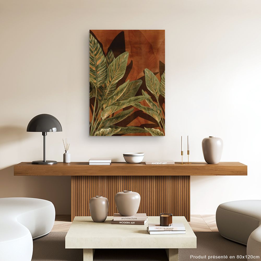 Tableau Feuillage exotique