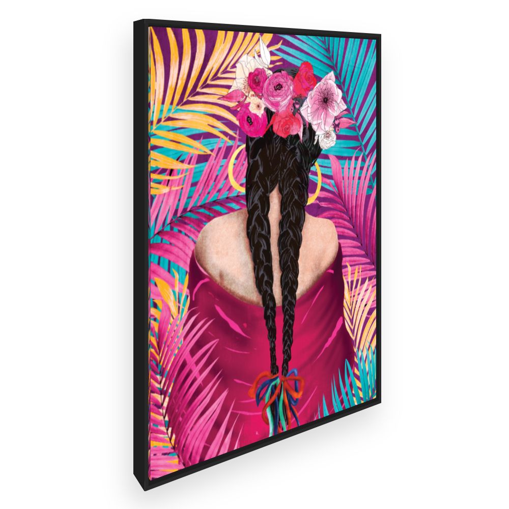 Toile Floral vibrant exotique